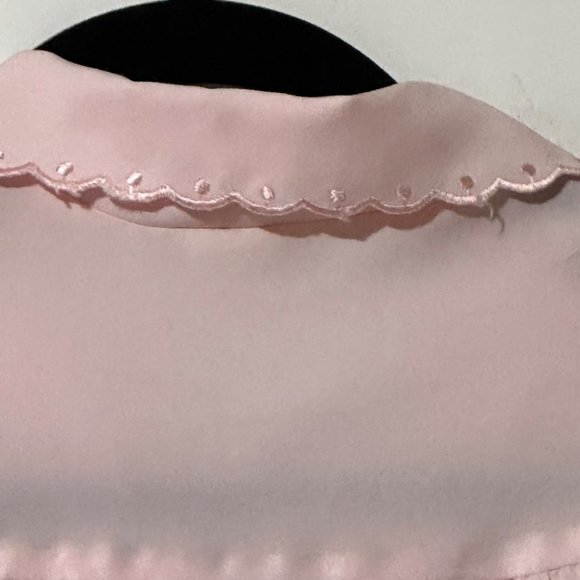 Vintage Union made size 38 pink embroidered scalloped collar short sleeve blouse - Picture 4 of 7